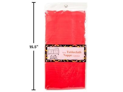 Plastic Tablecloth Red pbh 54''x108''